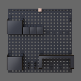 Pixel Art Pegboard 40 X 40cm Black