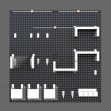 Pixel Art Pegboard 80 x 80cm Black