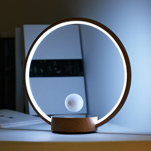 Circlo - The Flying Swtich Table Lamp (Wooden Pattern)